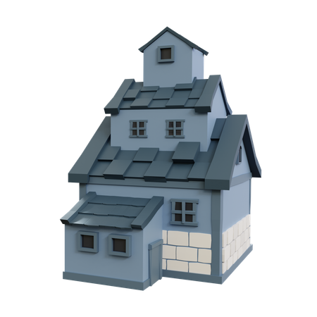 Casa d  3D Icon