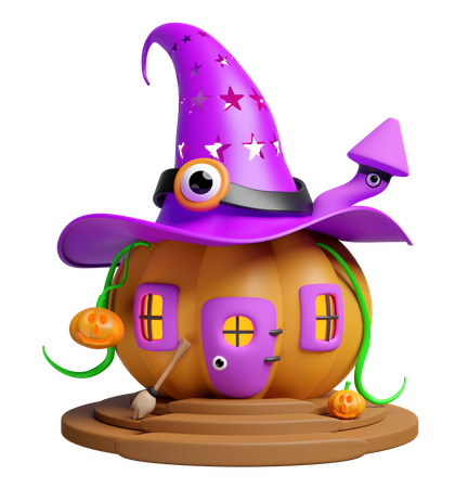 Casa de abóbora  3D Icon