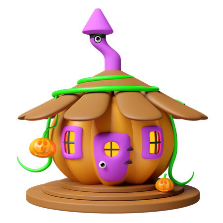 Casa de abóbora  3D Icon