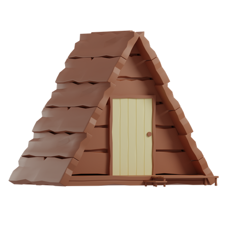 Casa de acampamento  3D Icon