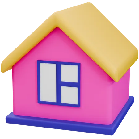 Casa de brinquedo  3D Icon