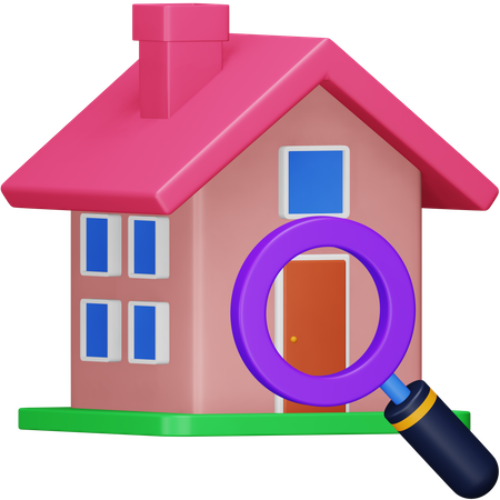 Buscar casa  3D Icon