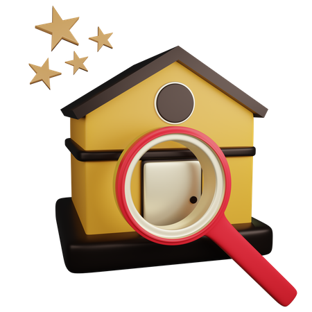 Casa de busca  3D Icon