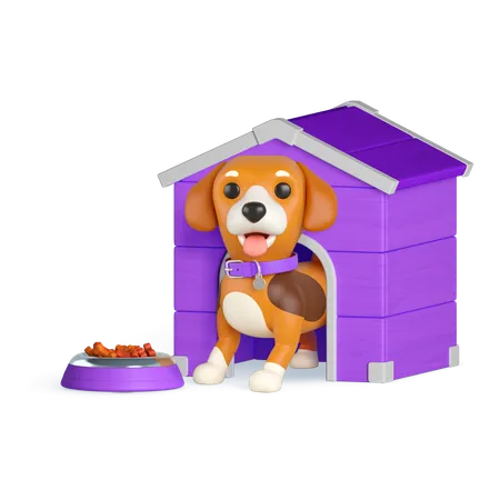 Casa de cachorros  3D Icon