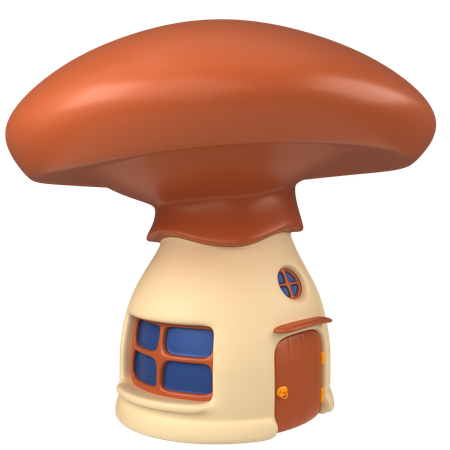 Casa de cogumelo  3D Icon