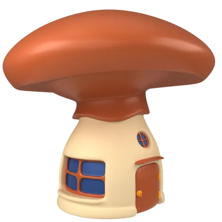 Casa de cogumelo  3D Icon