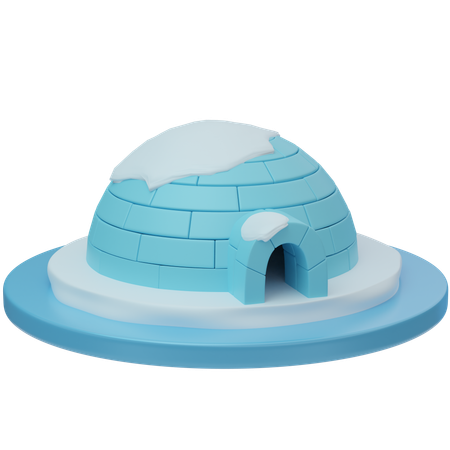 Casa de gelo  3D Icon