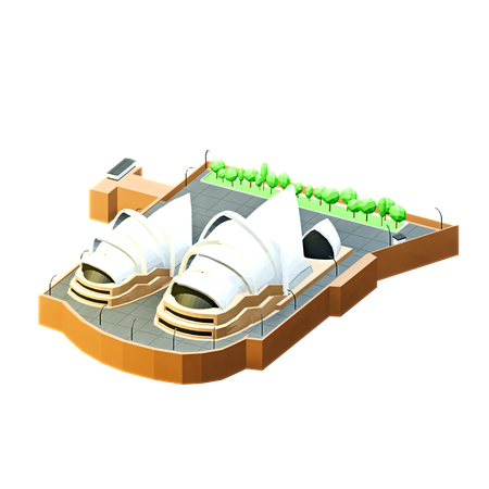 Sydney Opera House  3D Icon