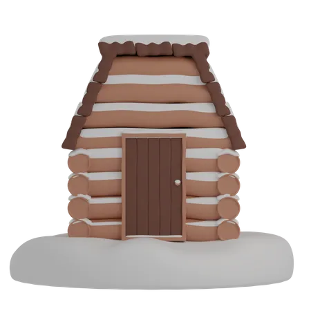Casa de madera  3D Illustration