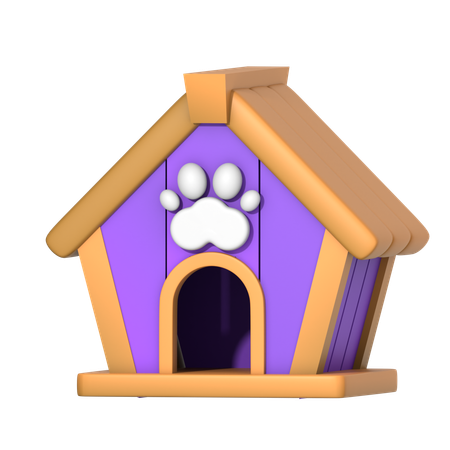 Casa de mascotas  3D Icon