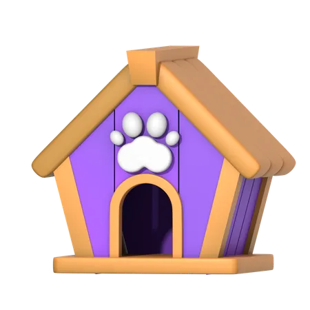 Casa de mascotas  3D Icon