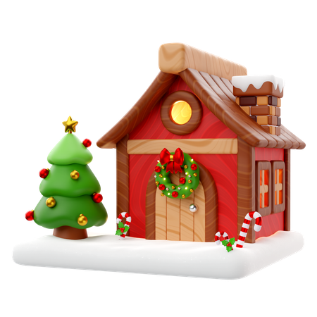 Casa de natal  3D Icon