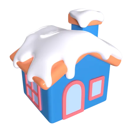 Casa nevada  3D Icon