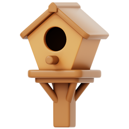 Casa de passarinho  3D Icon