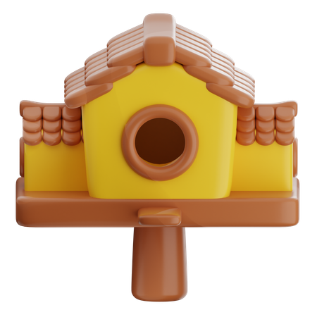 Casa de passarinho  3D Icon