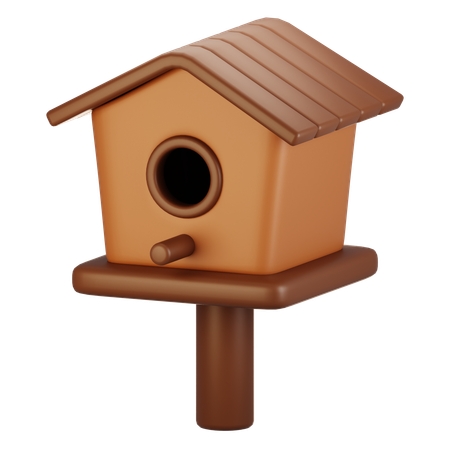 Casa de passarinho  3D Icon