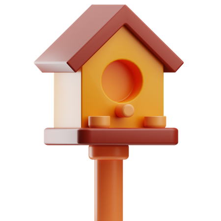 Casa de passarinho  3D Icon