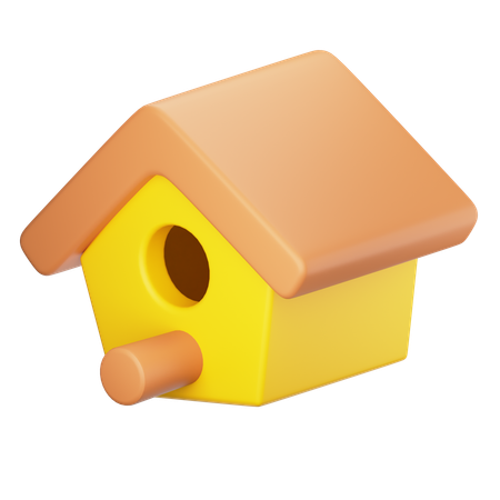 Casa de passarinho  3D Icon