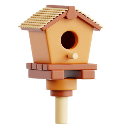 Casa de passarinho  3D Icon