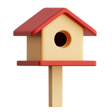 Casa de passarinho  3D Icon