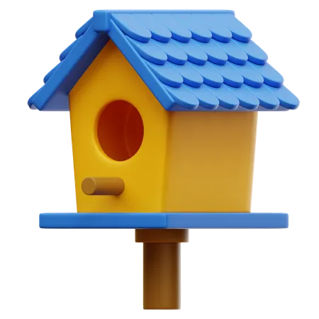 Casa de passarinho  3D Illustration