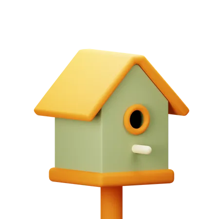 Casa de passarinho  3D Icon