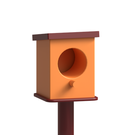 Casa de passarinho  3D Icon