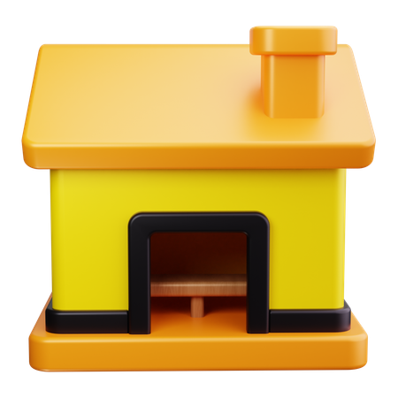 Casa de vapor  3D Icon