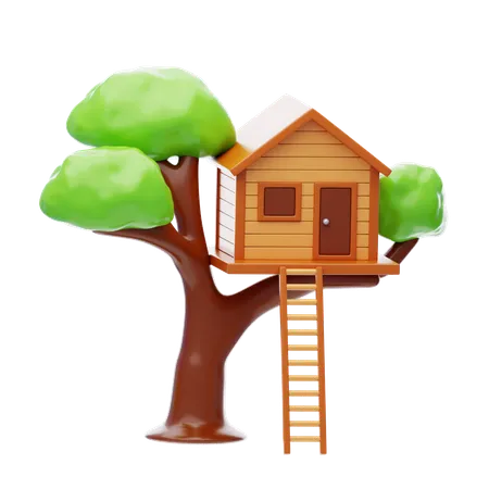 Casa del árbol  3D Icon