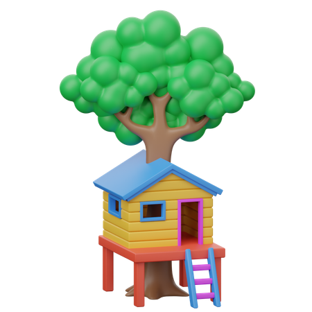 Casa del árbol  3D Icon