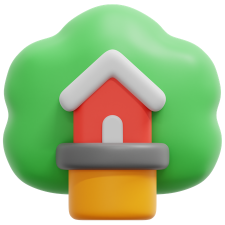 Casa del árbol  3D Icon