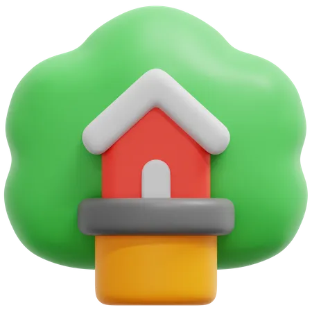 Casa del árbol  3D Icon