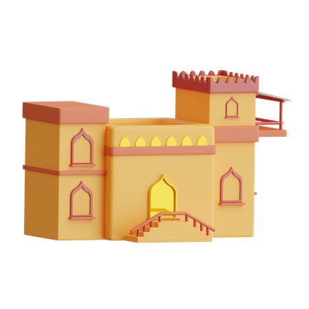 Casa del desierto  3D Icon