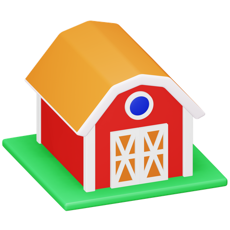 Casa de fazenda  3D Icon