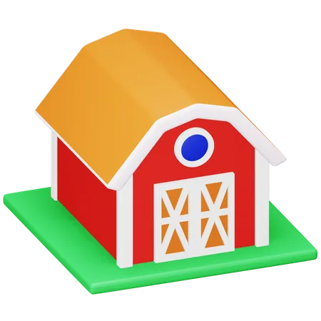 Casa de fazenda  3D Icon