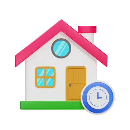 Fecha de la casa  3D Icon