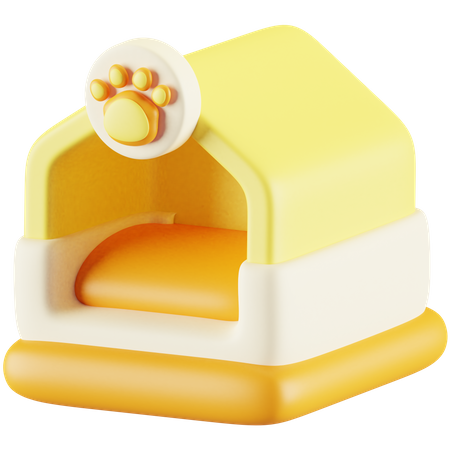 Casa de gato  3D Icon
