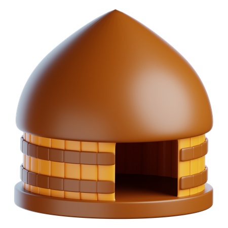 Casa Honai de Papúa  3D Icon