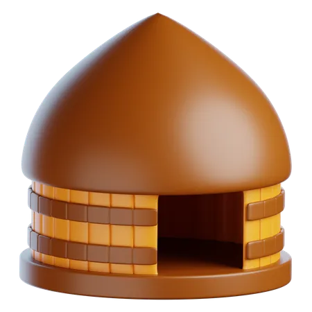 Casa Honai de Papúa  3D Icon