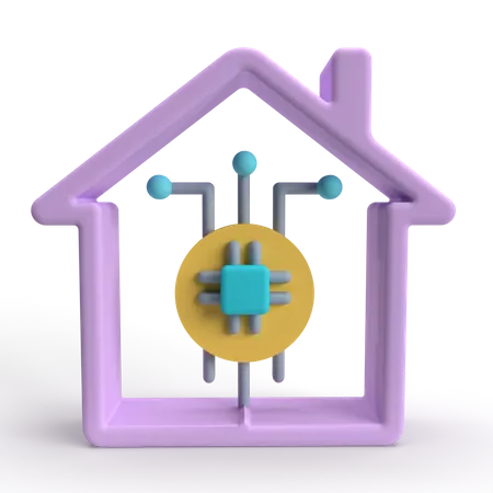 Casa inteligente  3D Icon