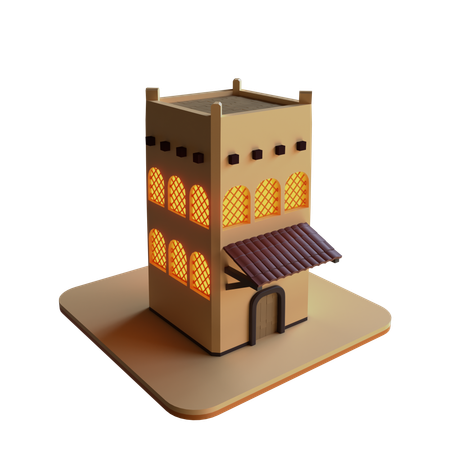 Casa islâmica  3D Icon