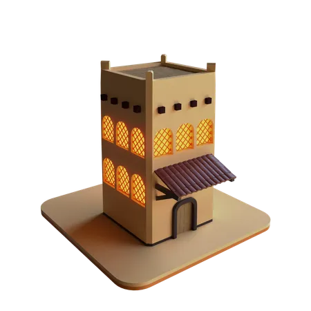 Casa islâmica  3D Icon