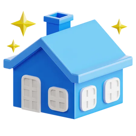 Limpar casa  3D Icon