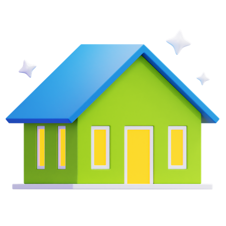 Limpar casa  3D Icon