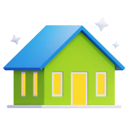 Limpar casa  3D Icon