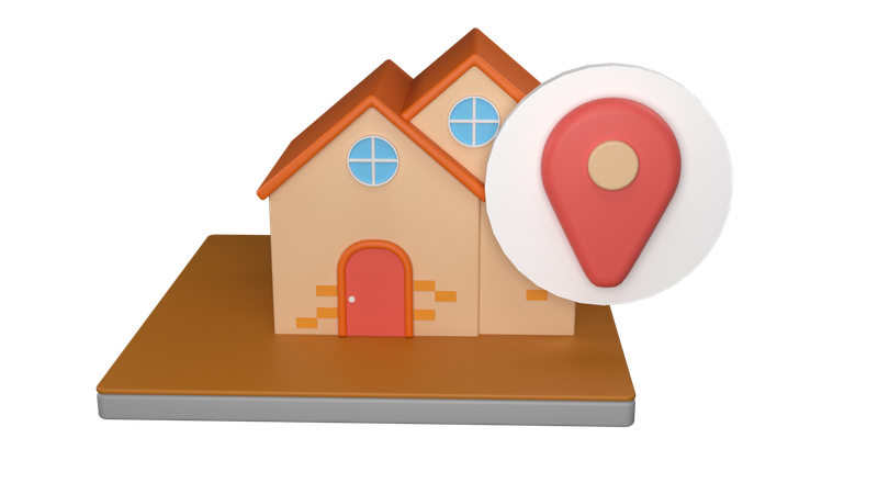 Localização da casa  3D Icon