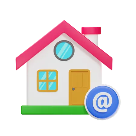 Correo de la casa  3D Icon