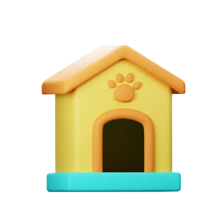 Casa de mascotas  3D Icon