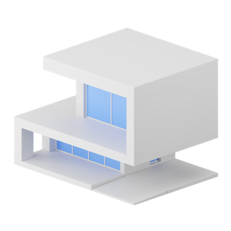 Casa moderna  3D Icon