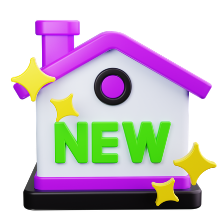 Nuevo hogar  3D Icon